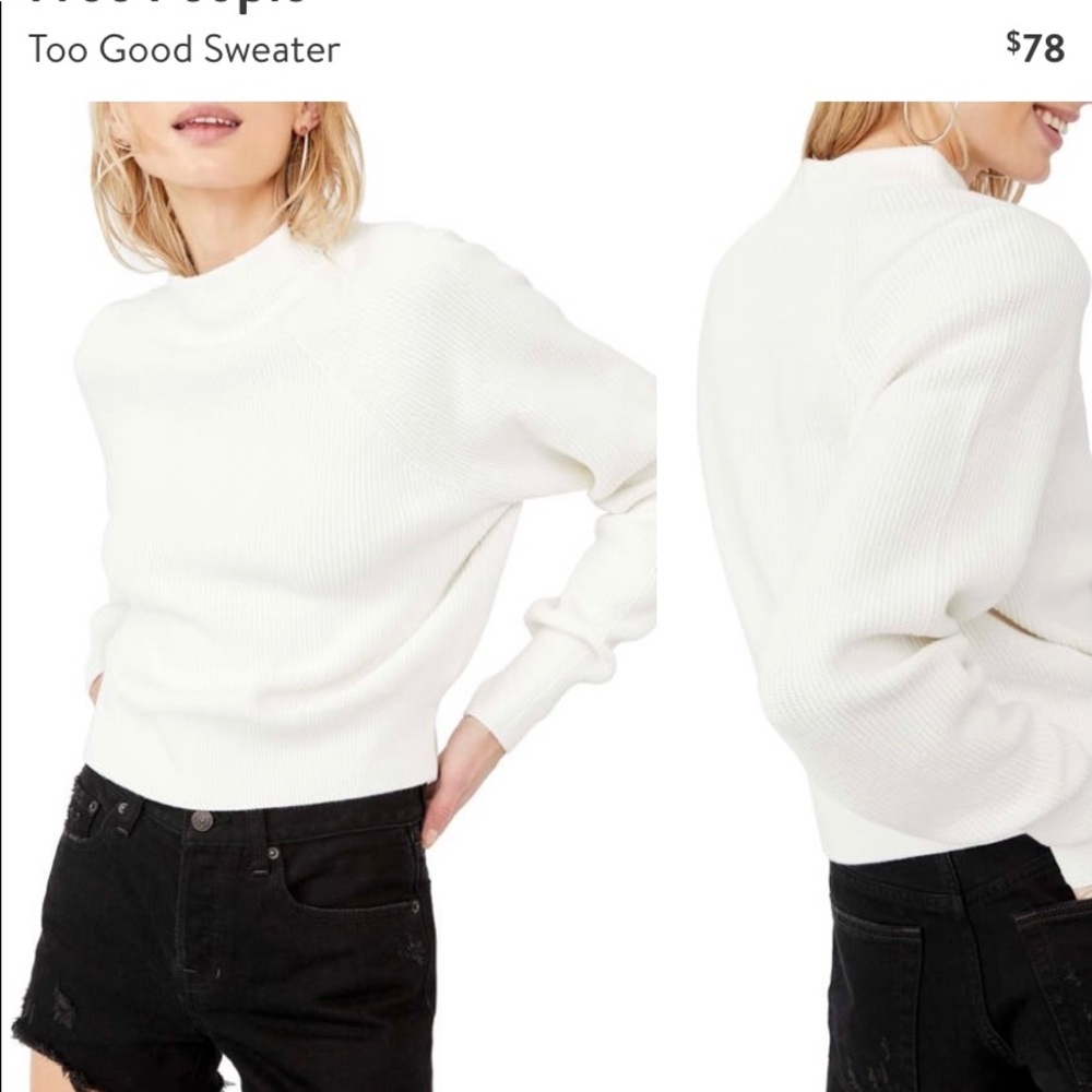 Free people too good sweater